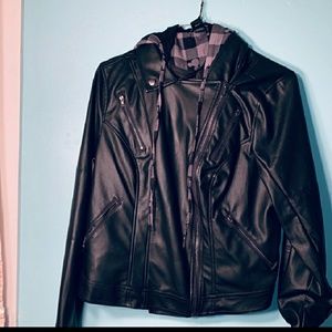 Black Disney leather jacket